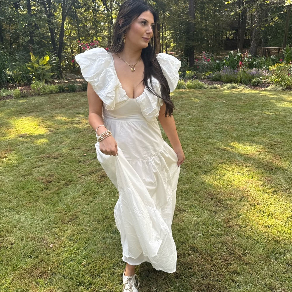 Hello Molly White Maxi Dress